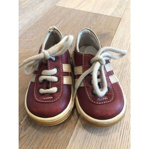 Gallucci Spring Flowers Red Leather Toddler Tennis Shoes, Toddler 3.5